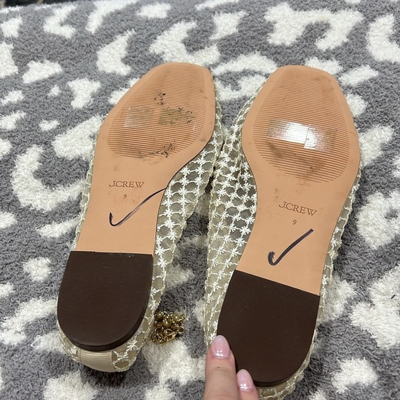 Quinn embellished removable ankle-strap ballet flats in mesh - Picture 5 of 5